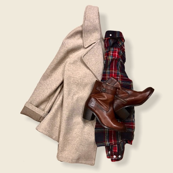 Zara Open Front Casual Trench Woollike Coat/Jacket - Picture 11 of 14